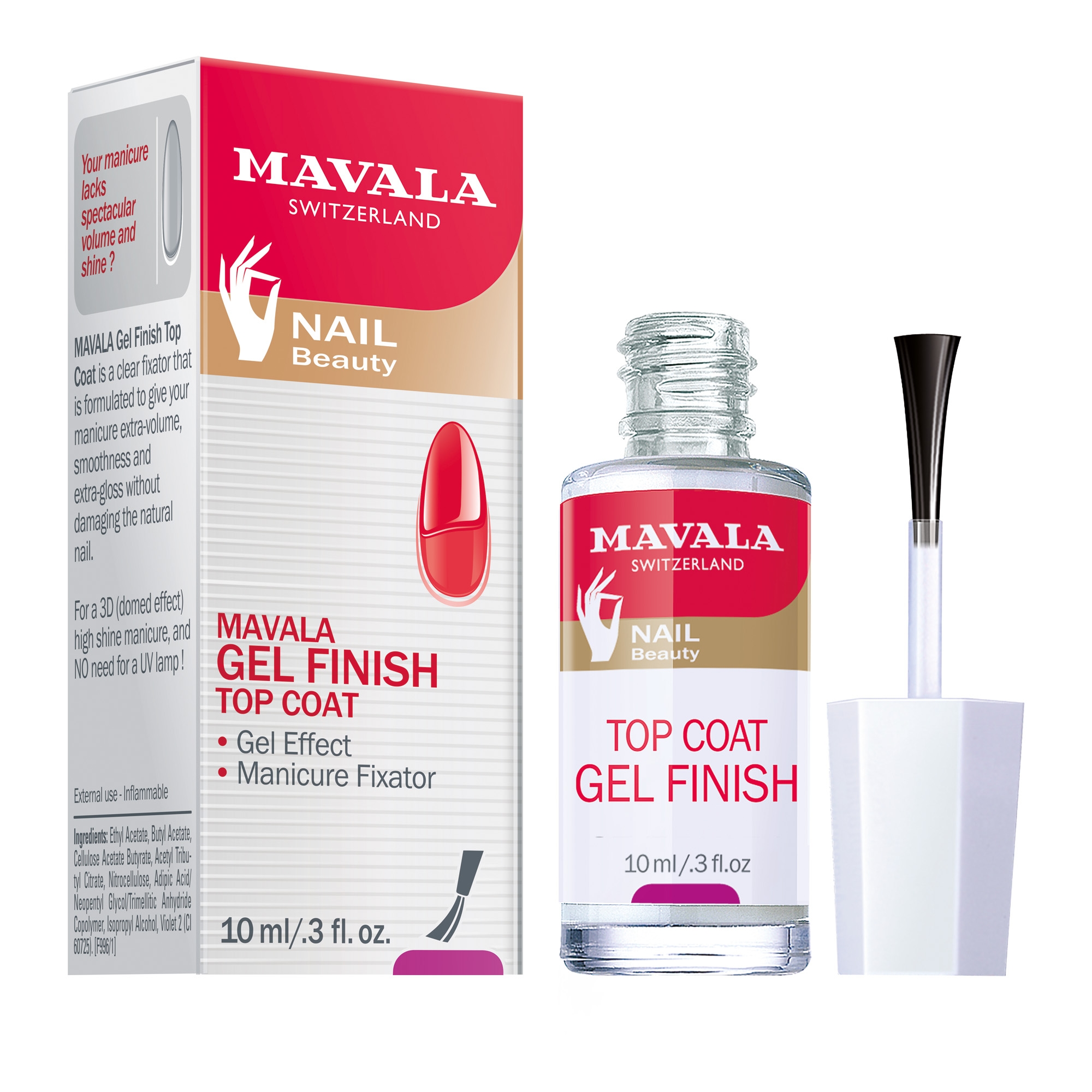 Gel Finish Top Coat geel pealislakk 10ml