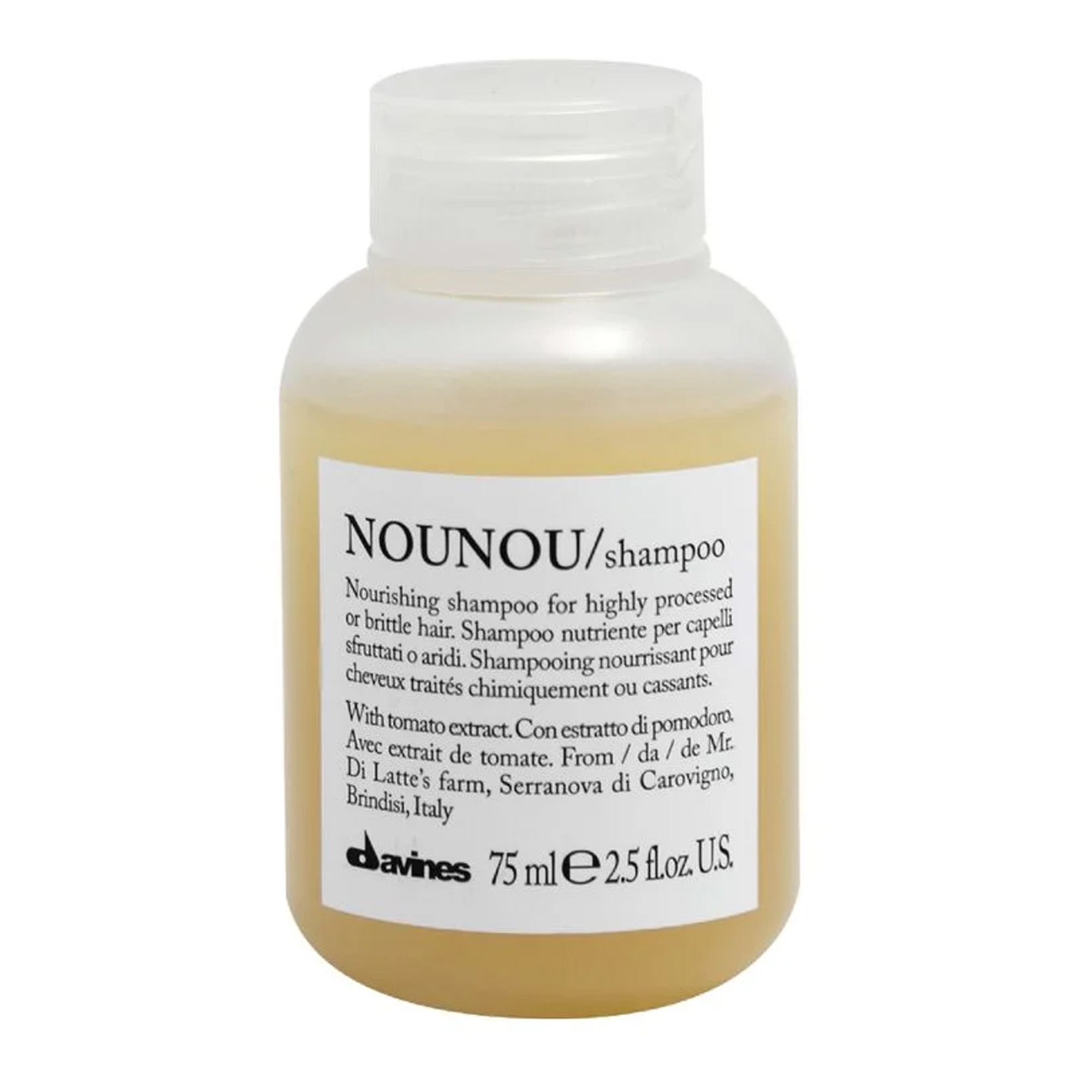 Nounou toitev šampoon kahjustunud ja kuivadele juustele 75ml