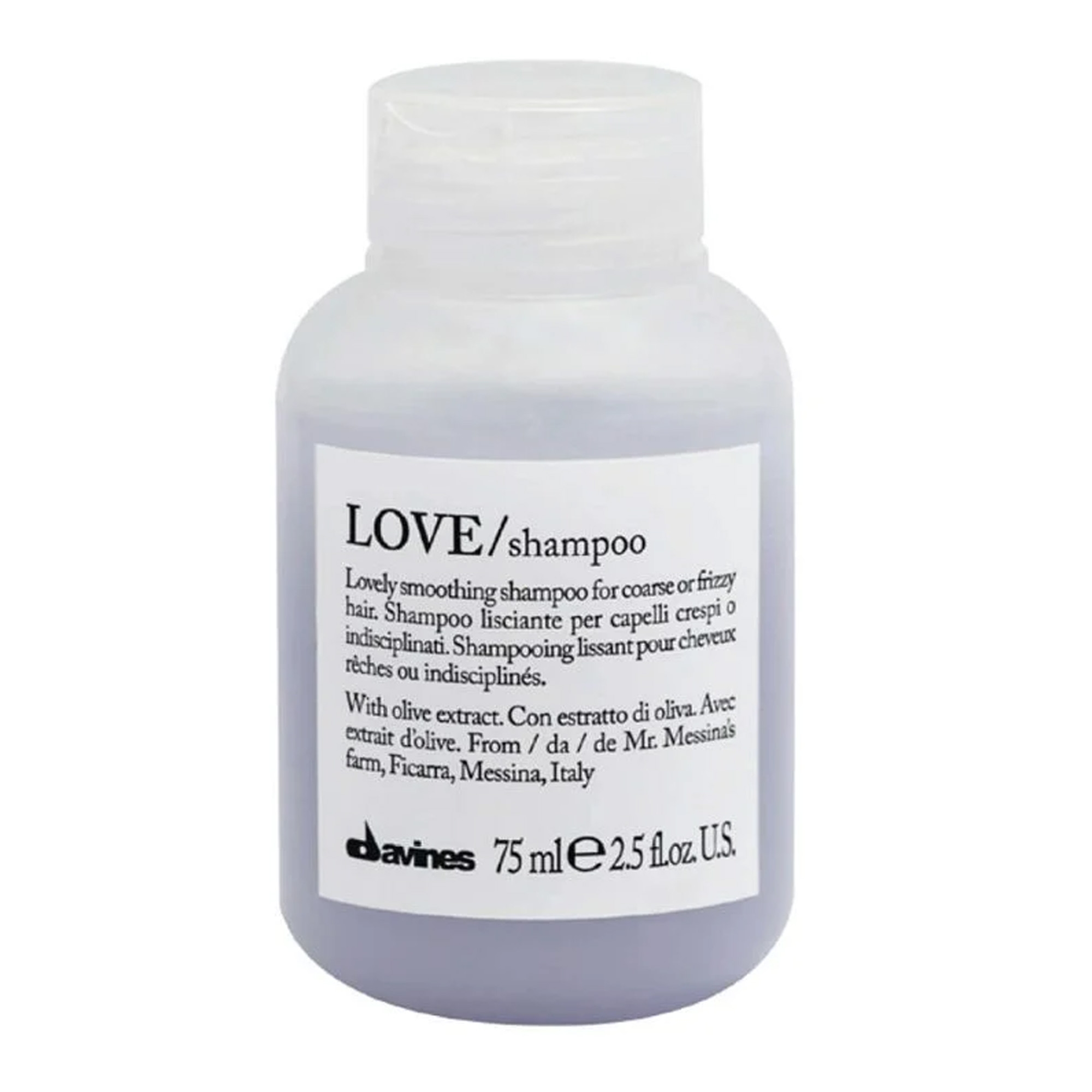 Love Smoothing šampoon kahustele ja laines juustele 75ml