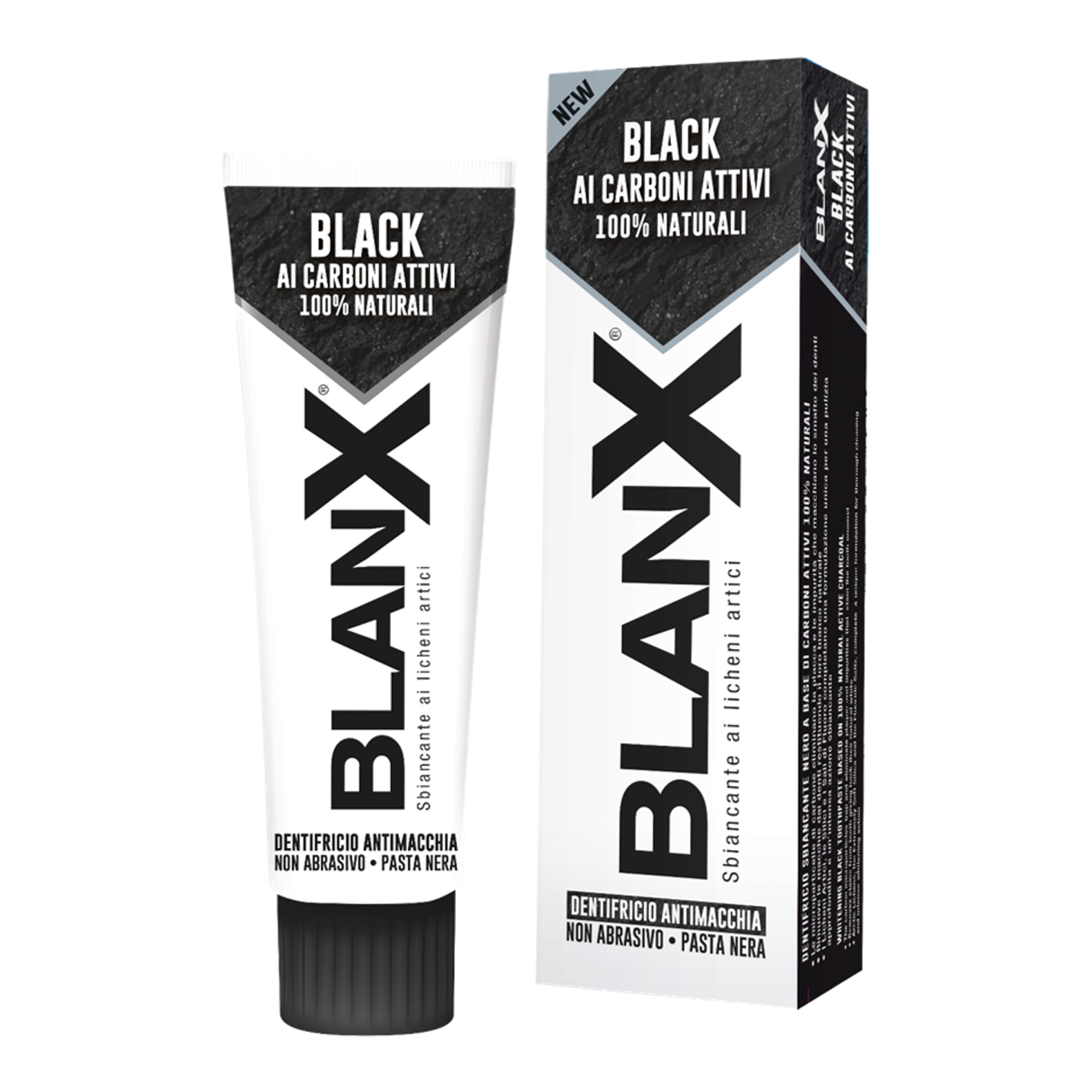 Black valgendav aktiivsöega hambapasta 75ml