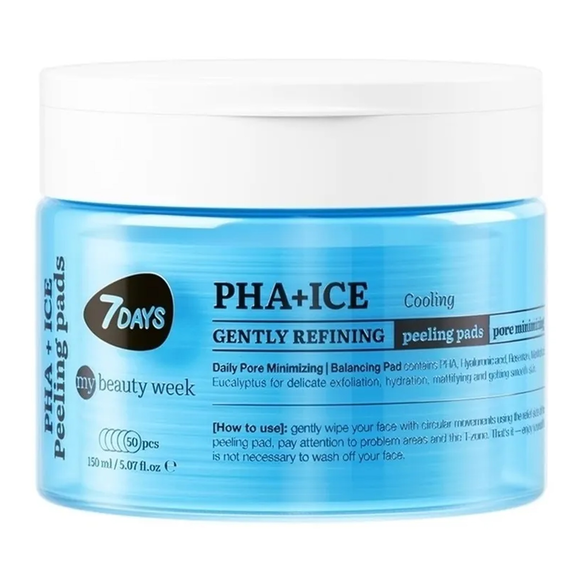 Õrnalt puhastavad jahutavad koorivad padjakesed näole 150ml