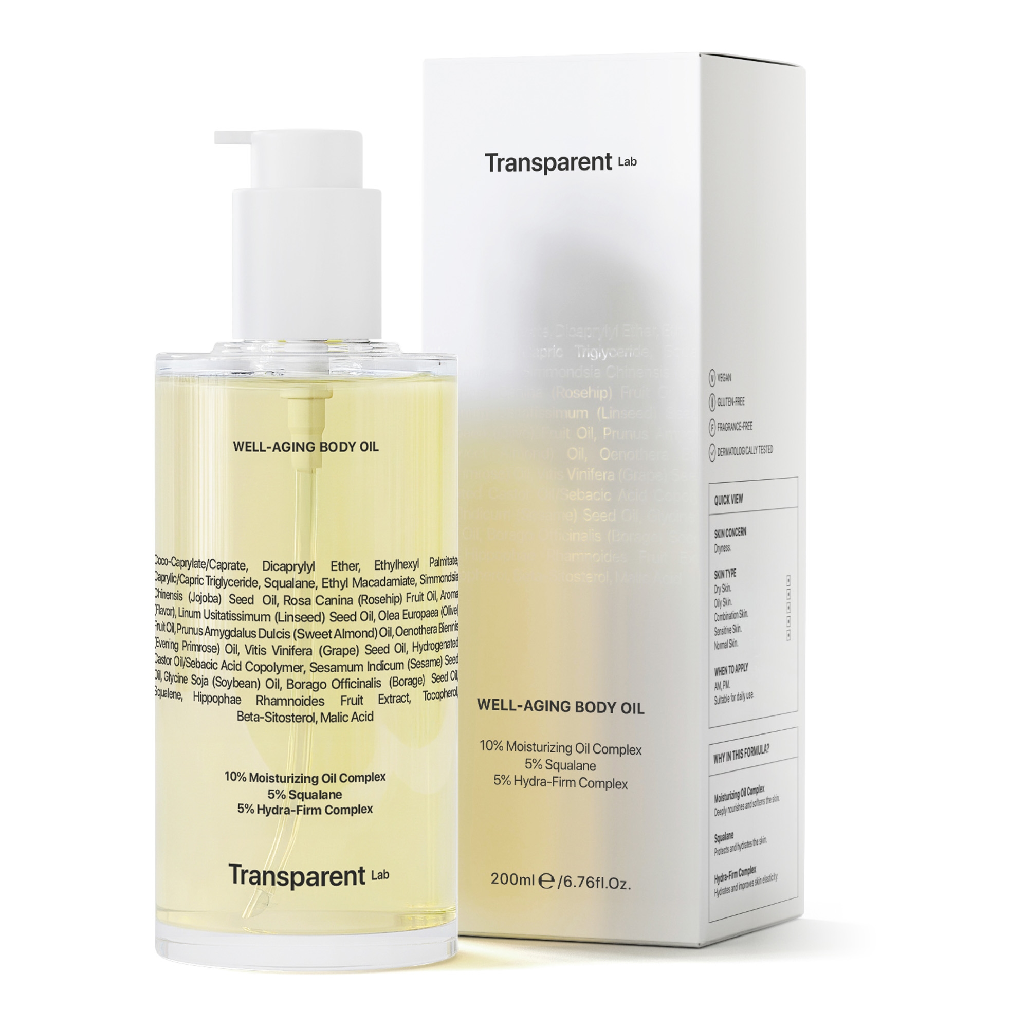 Sügavniisutav ja pinguldav kehaõli 200ml