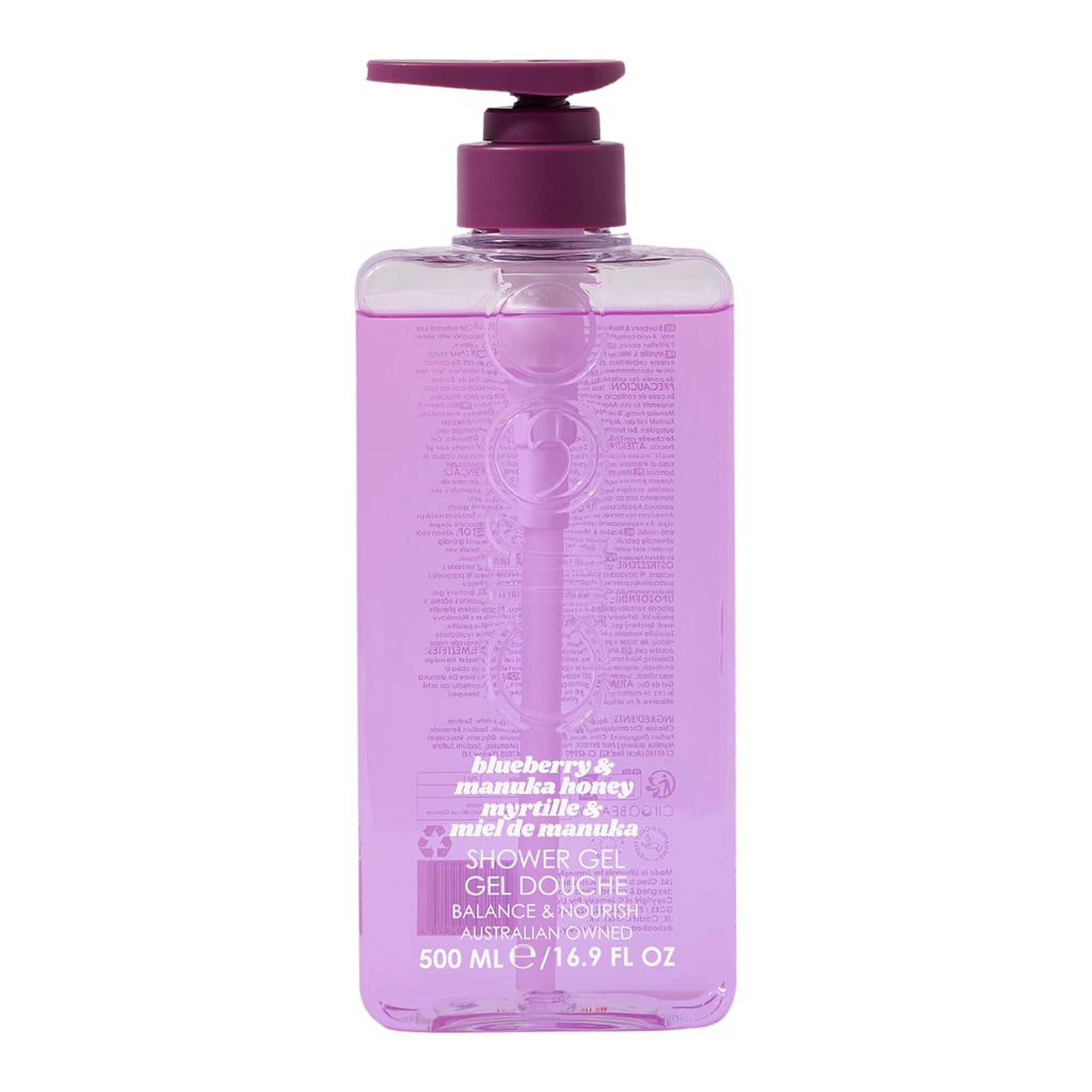 Blueberry & Manuka Honey niisutav dušigeel 500ml