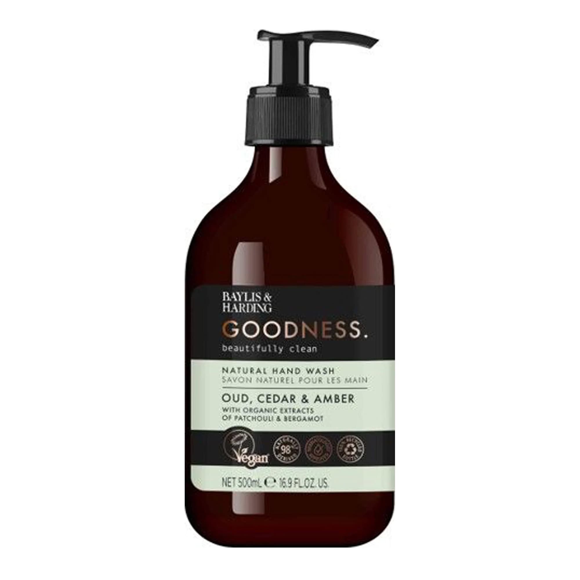 Goodness Oud, Cedar & Amber kätepesuseep 500ml