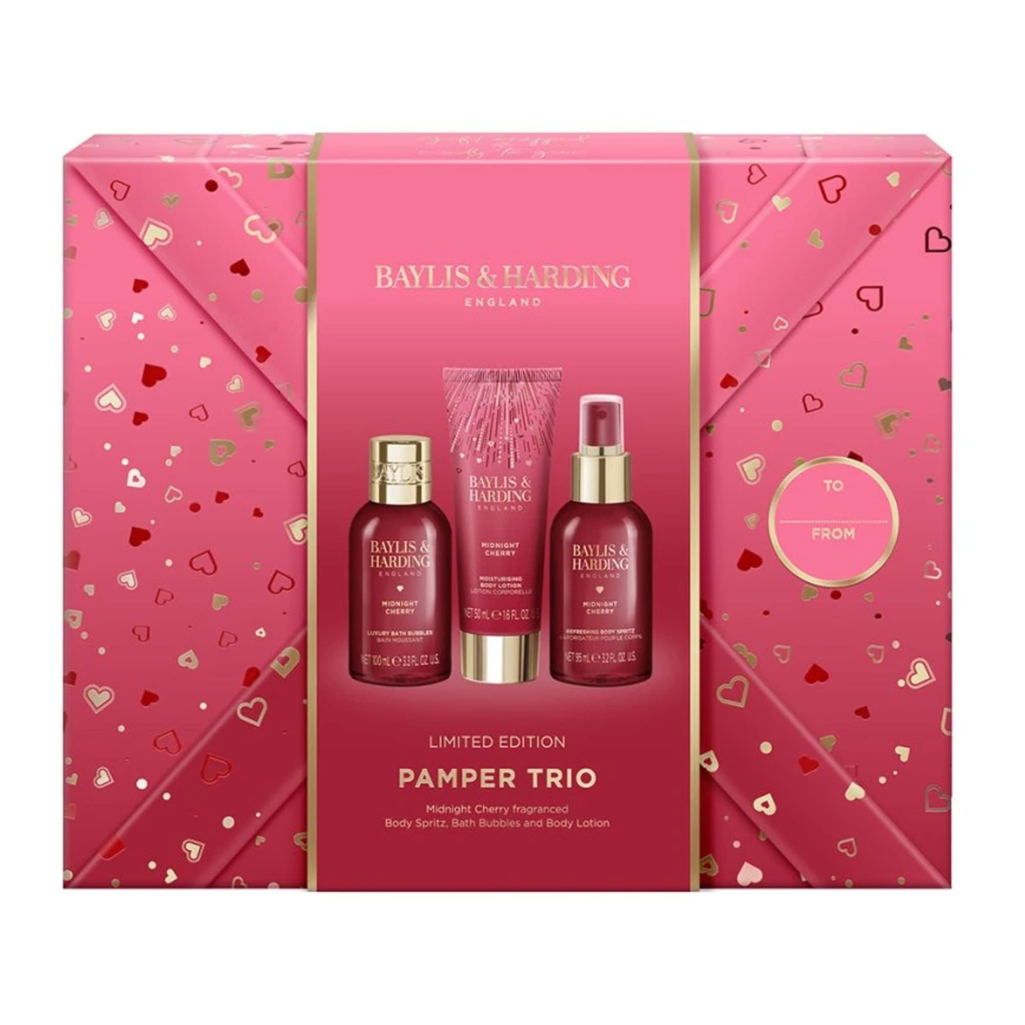 Midnight Cherry Gift Wrapped Pamper komplekt