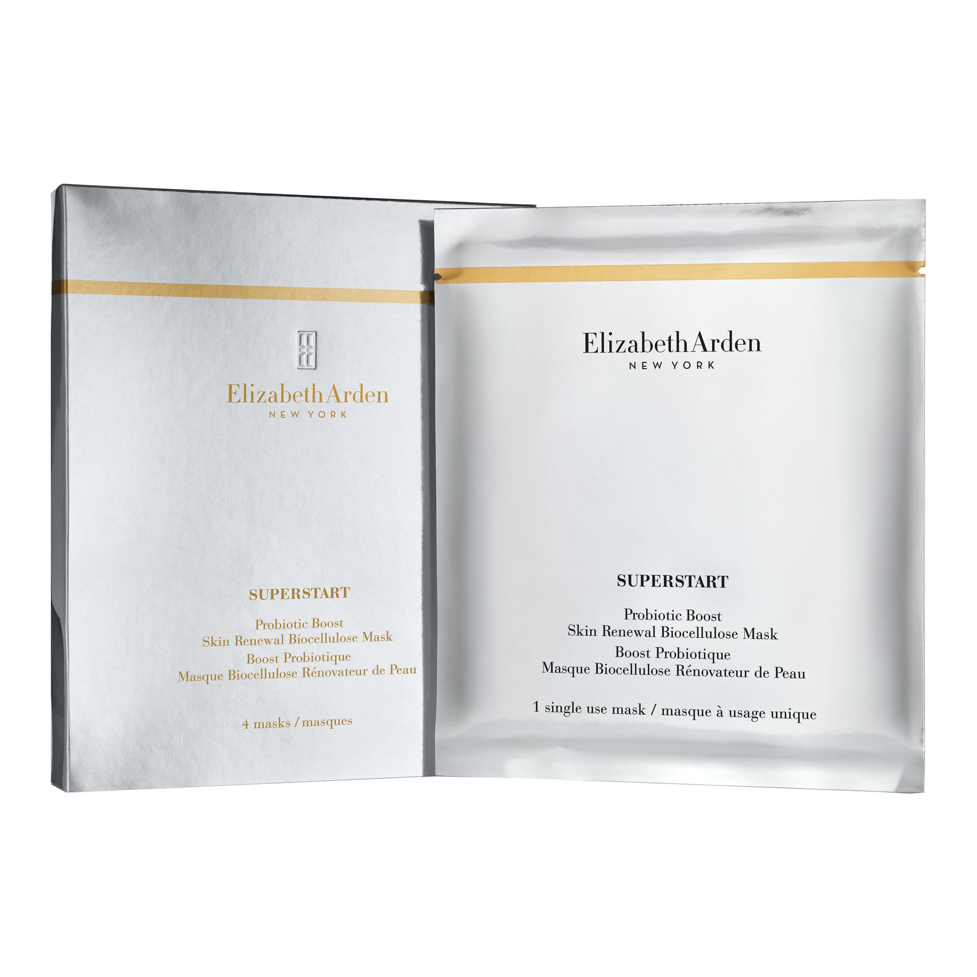 SUPERSTART Probiotic Boost Skin Renewal Biocellulose Mask/ probiootiline näomask 4x18ml