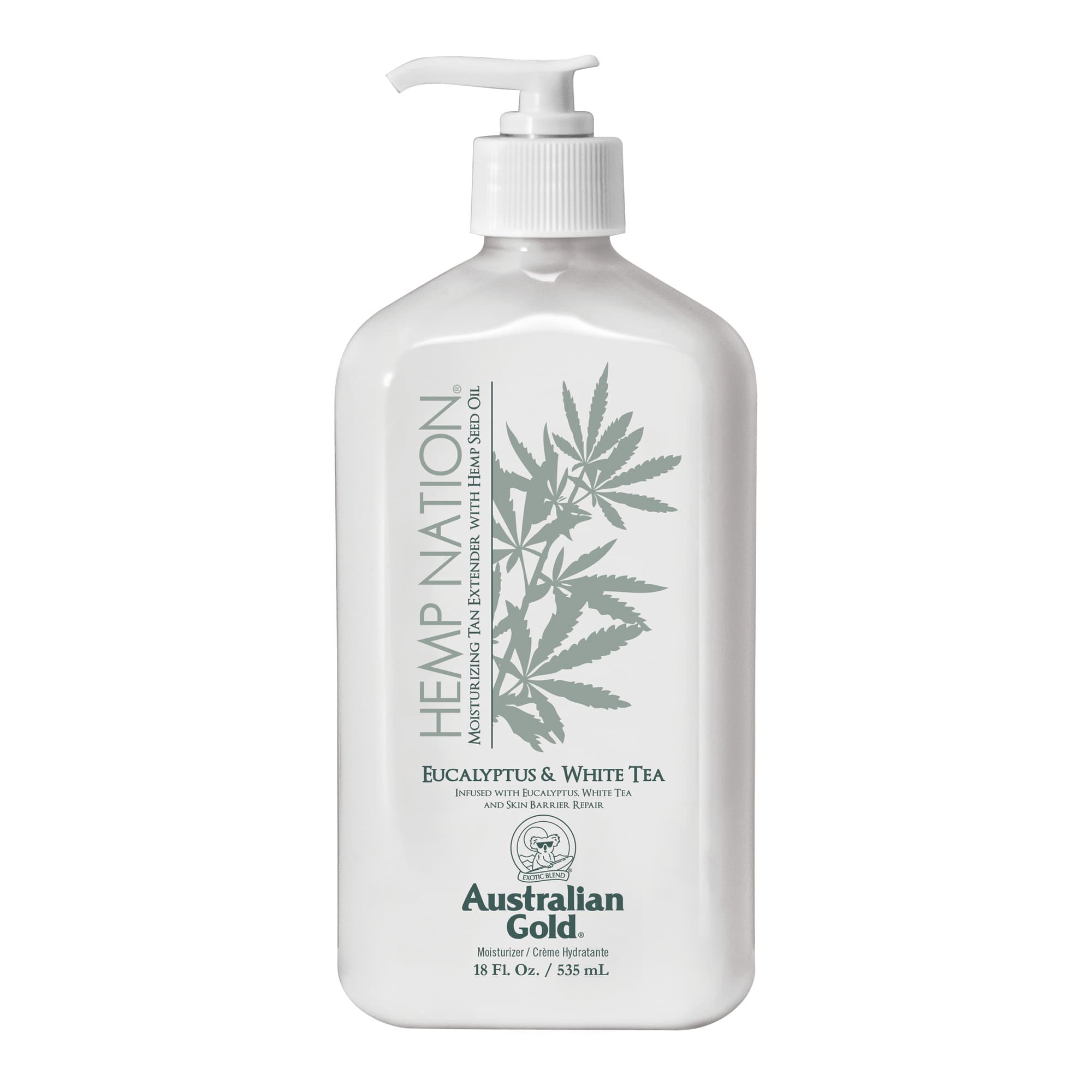 Hemp Nation Eucalyptus & White Tea päevitust pikendav kehakreem 535ml