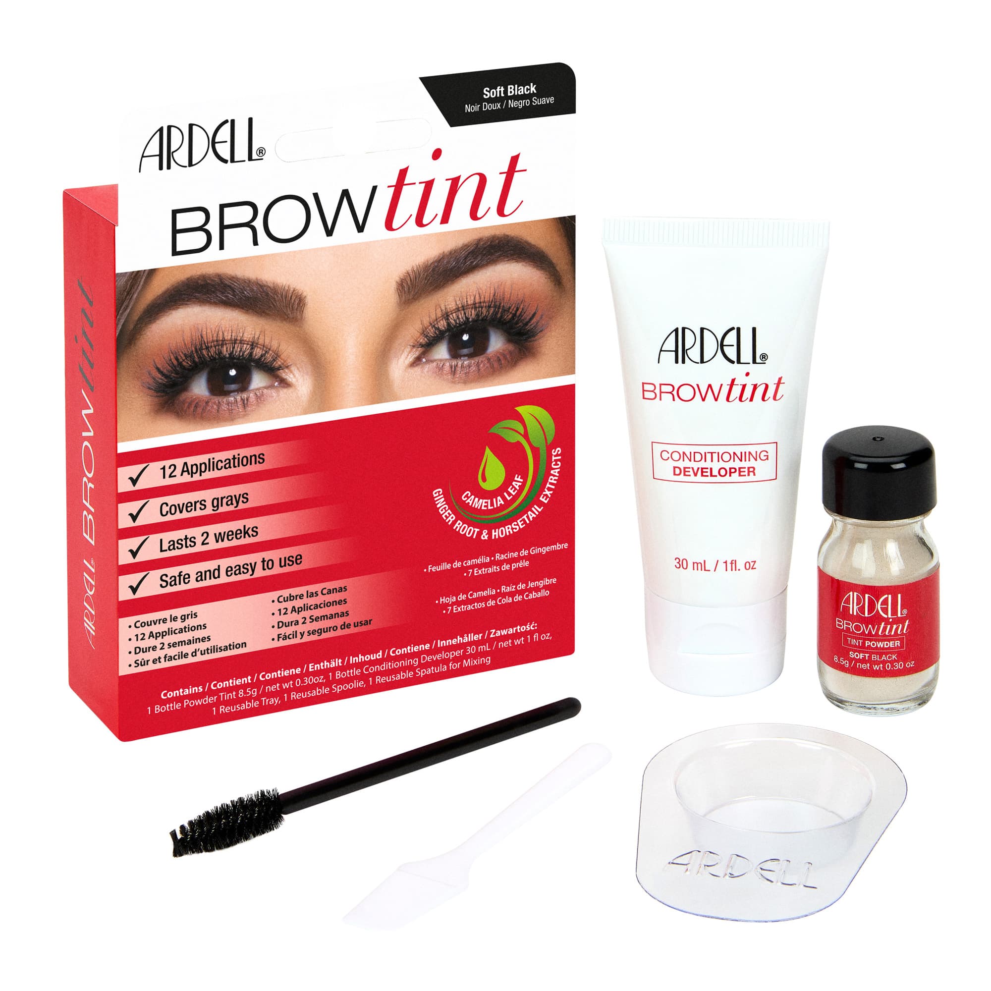 Kauapüsiv kulmuvärv, must 30ml