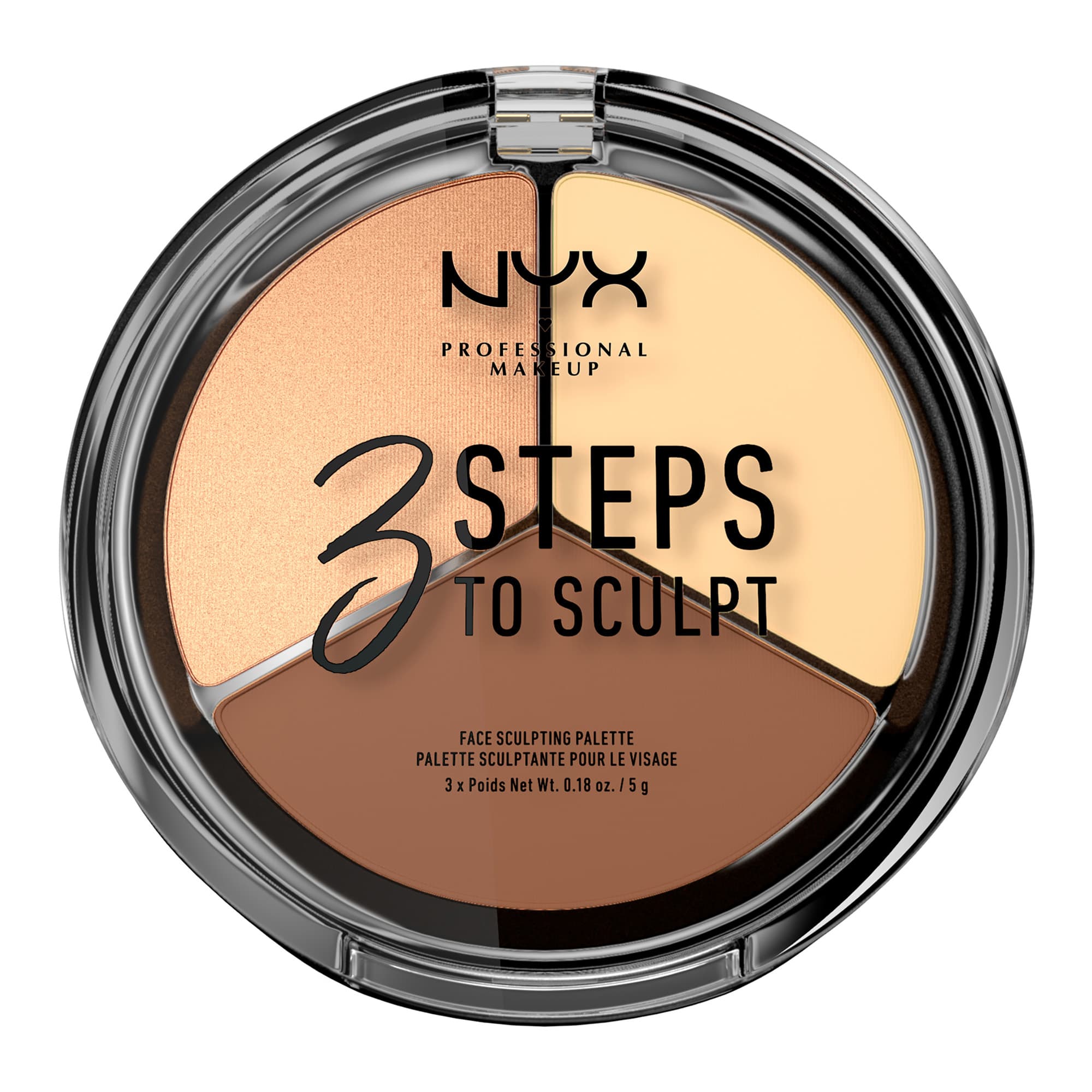 3 Steps to Sculpt näokontuurimise palett