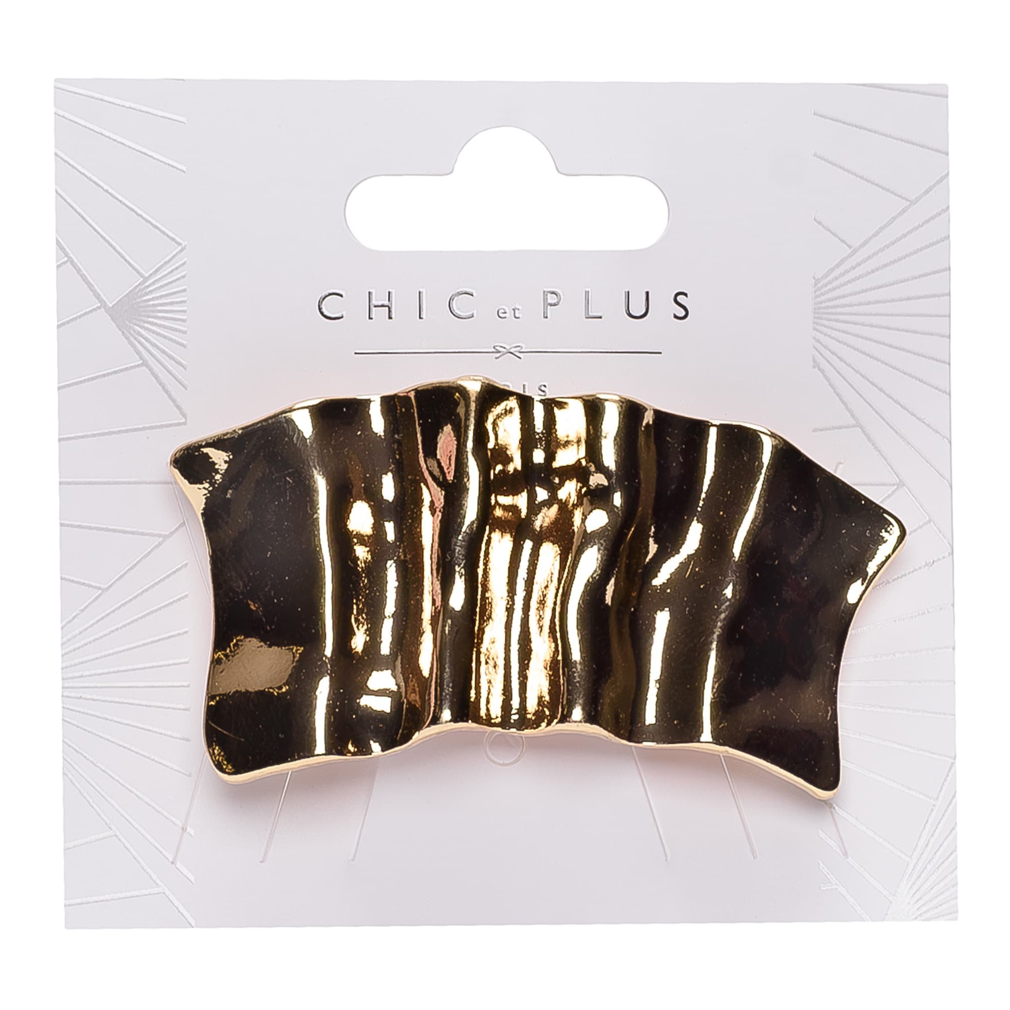 Kuldne juukseklamber 5cm