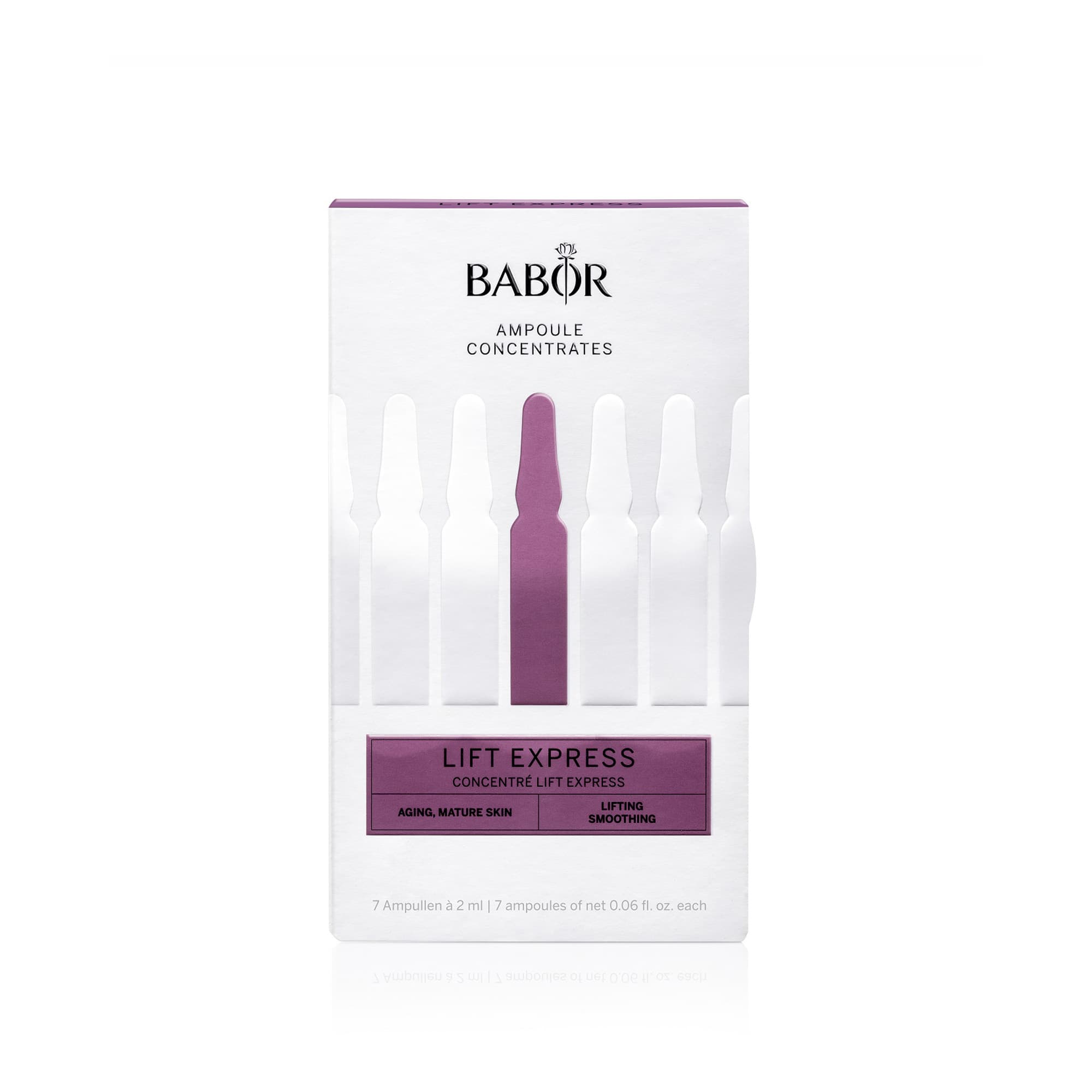 Lift Express kortsuvastased, kohese efektiga pinguldavad ampullid 7x2ml