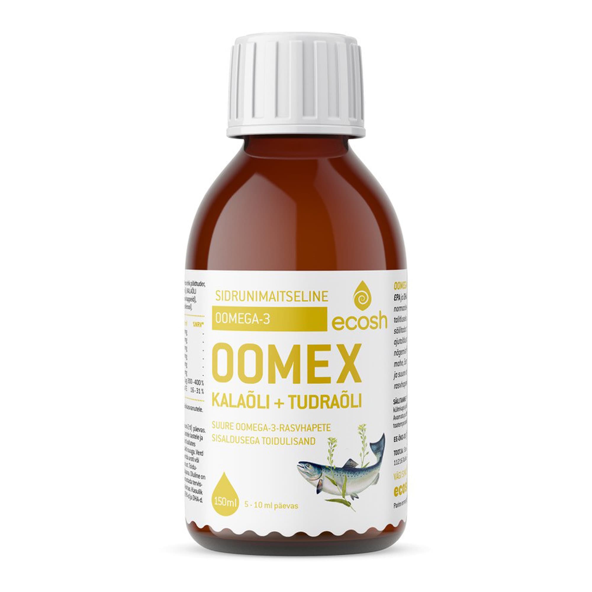 Oomex Oomega-3 kalaõli + tudraõli 150ml