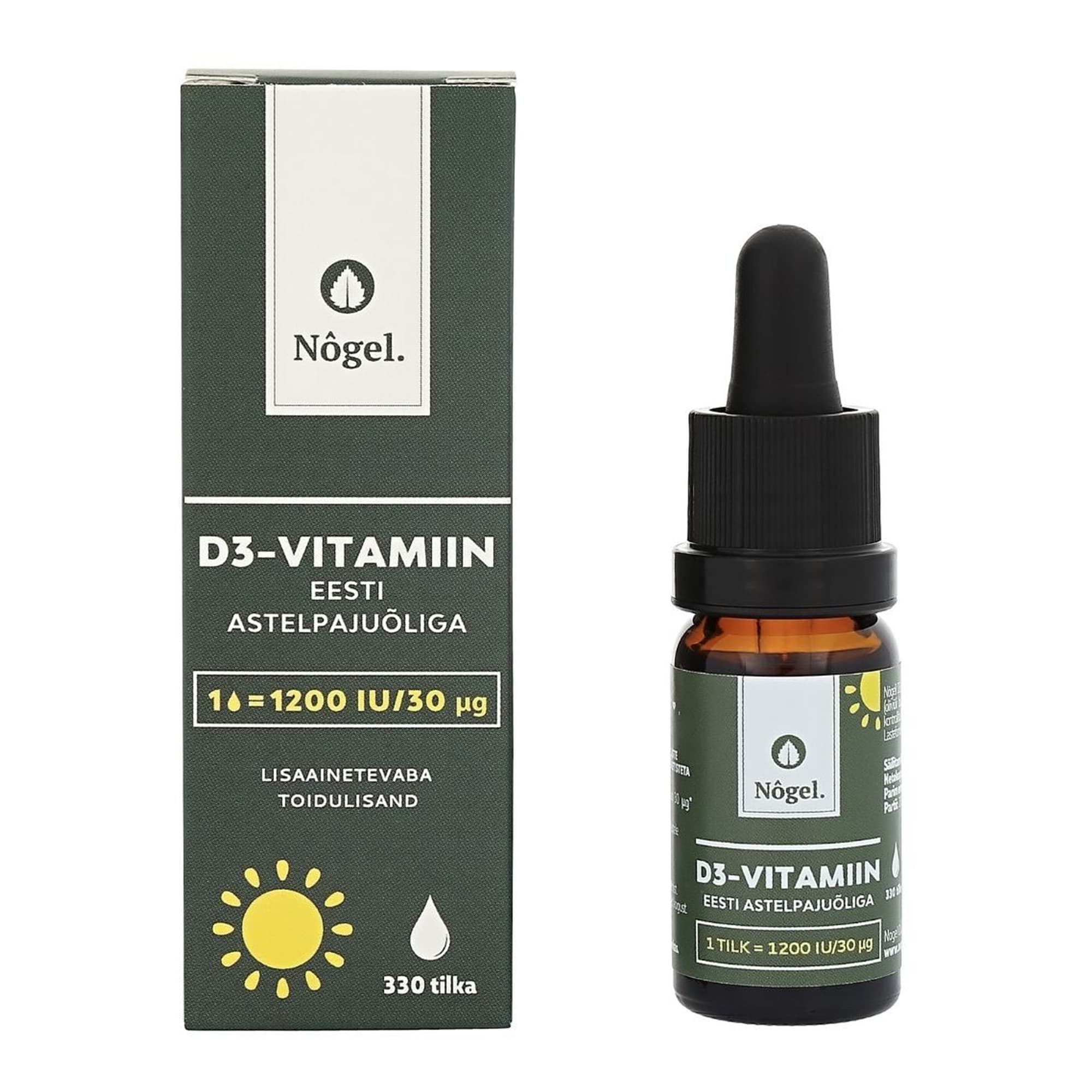 D3-vitamiin Eesti astelpajuõliga 10ml