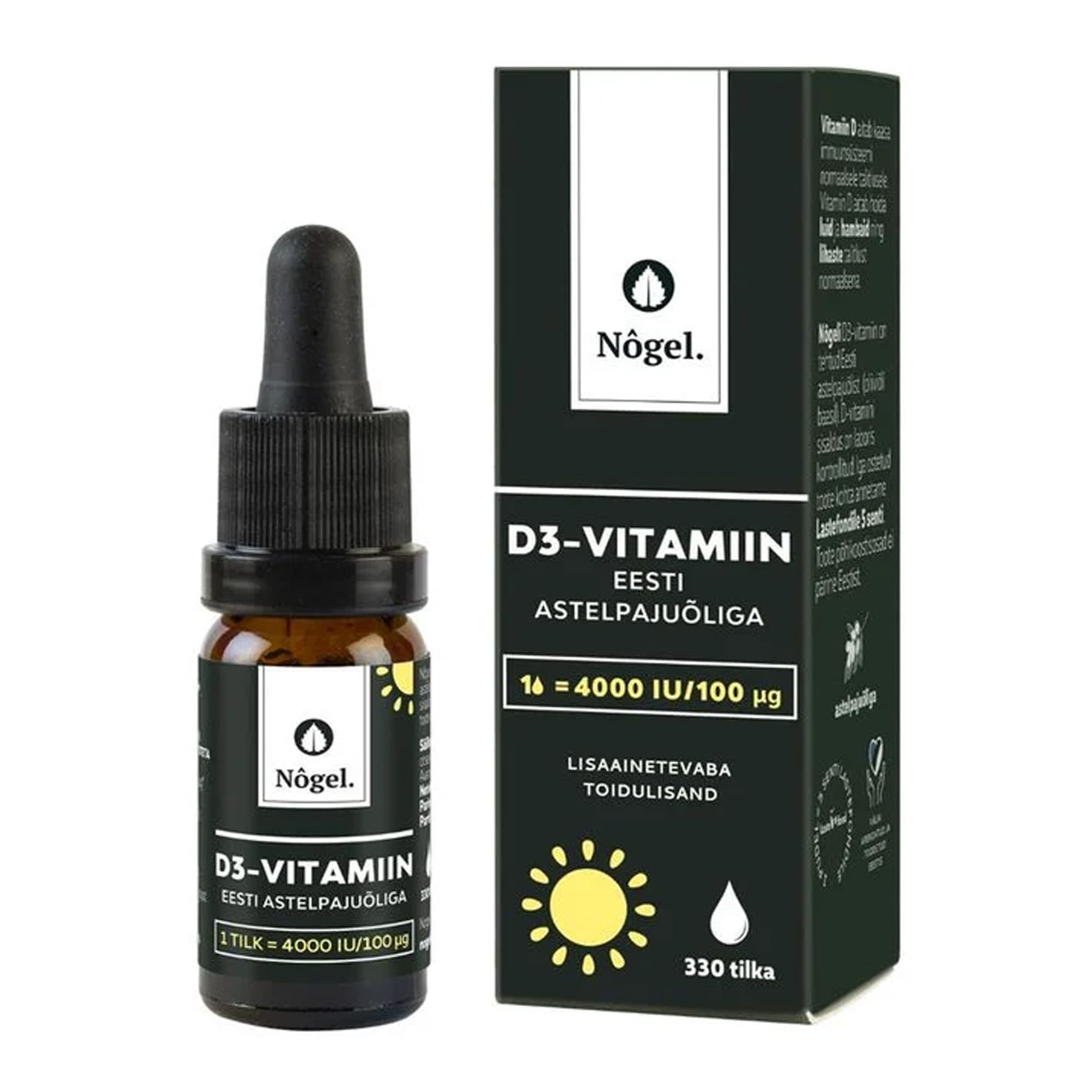 D3-vitamiin Eesti astelpajuõliga 10ml