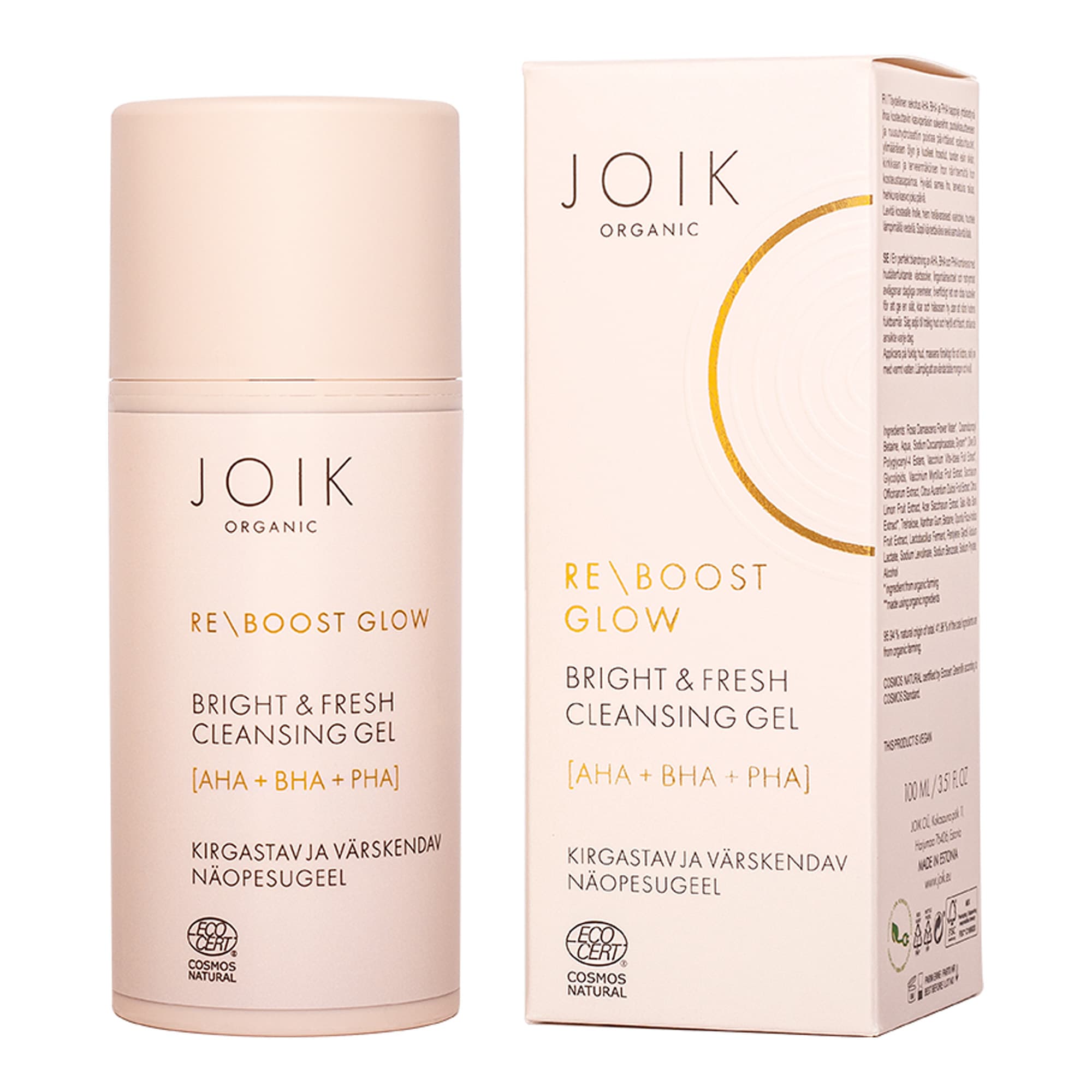 Re-Boost Glow AHA+BHA+PHA kirgastav ja värskendav näopesugeel 100ml