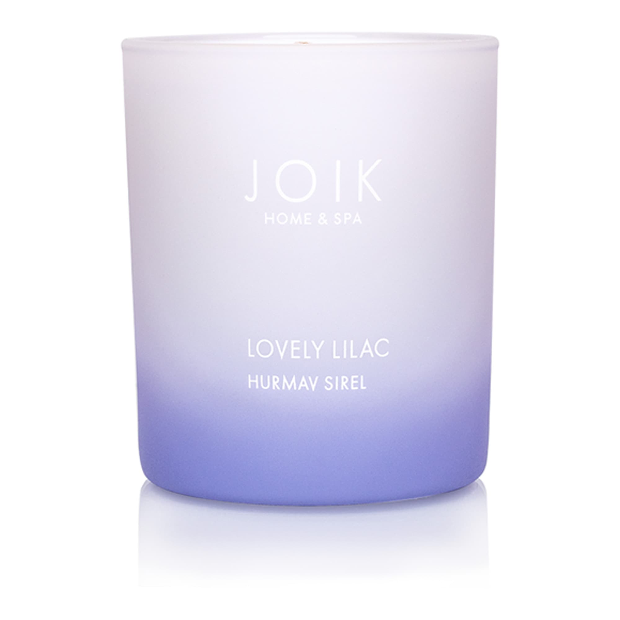 Rapsivahast lõhnaküünal Hurmav Sirel värvilises klaasis 150g