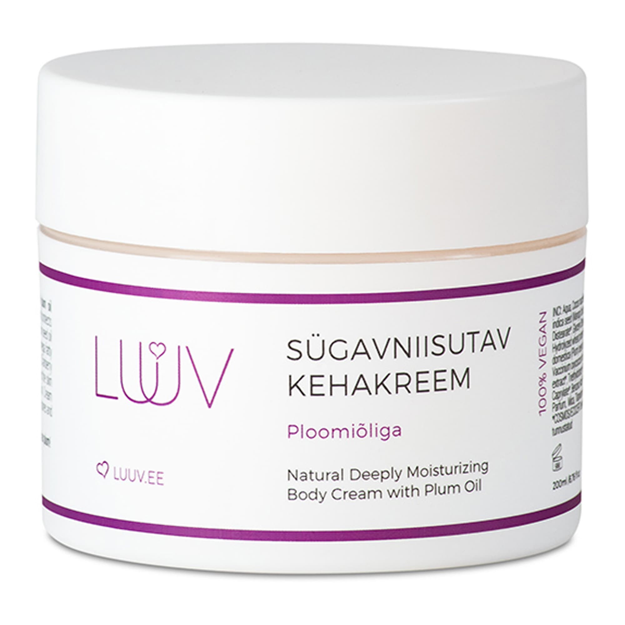 Sügavniisutav kehakreem ploomiõliga 200ml