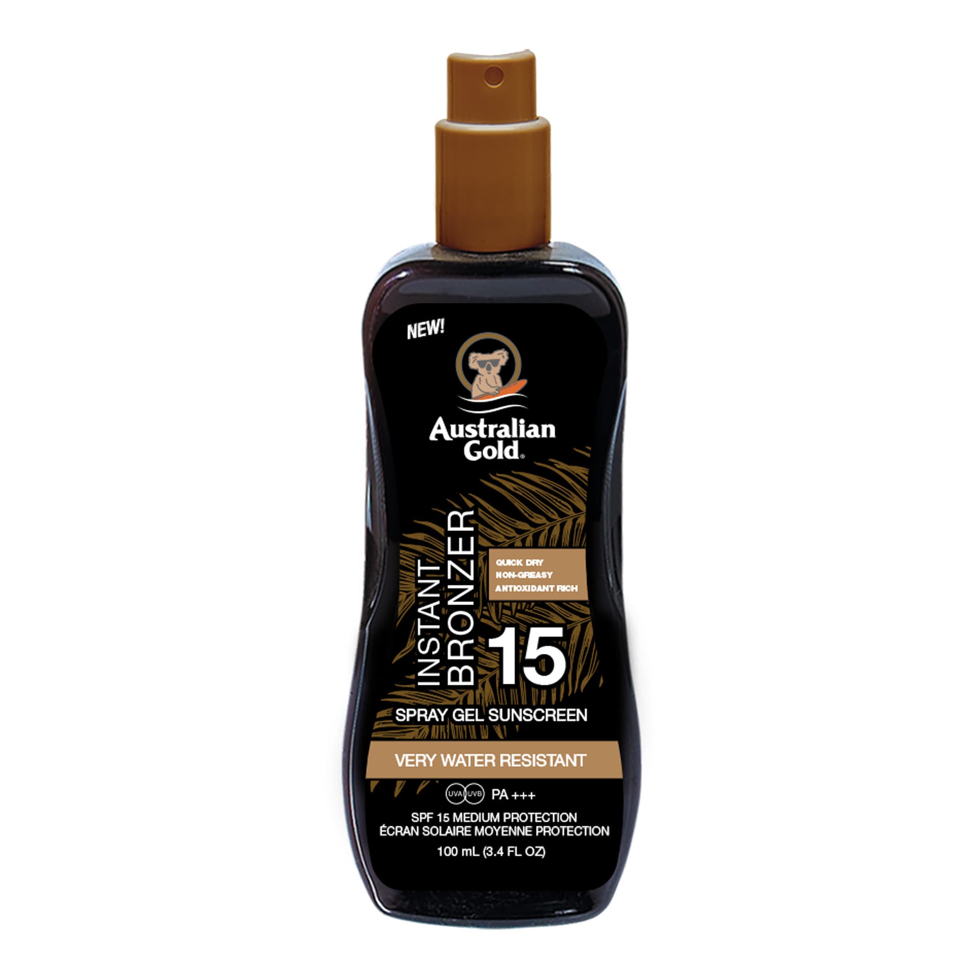 Spray Gel With Bronzer pruunistav päevitusgeel SPF15 100ml