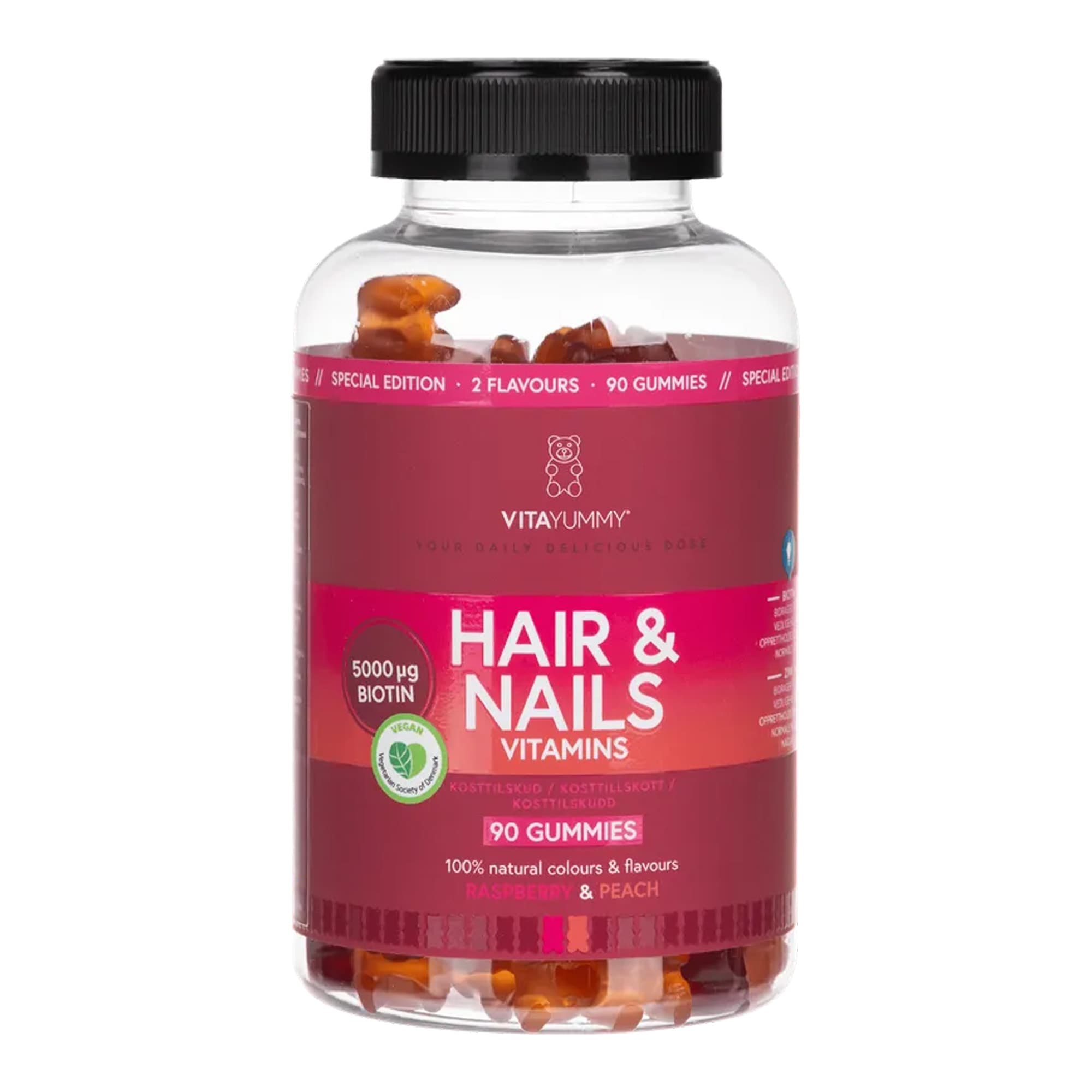 Hair & Nails Raspberry & Peach toidulisand 90tk