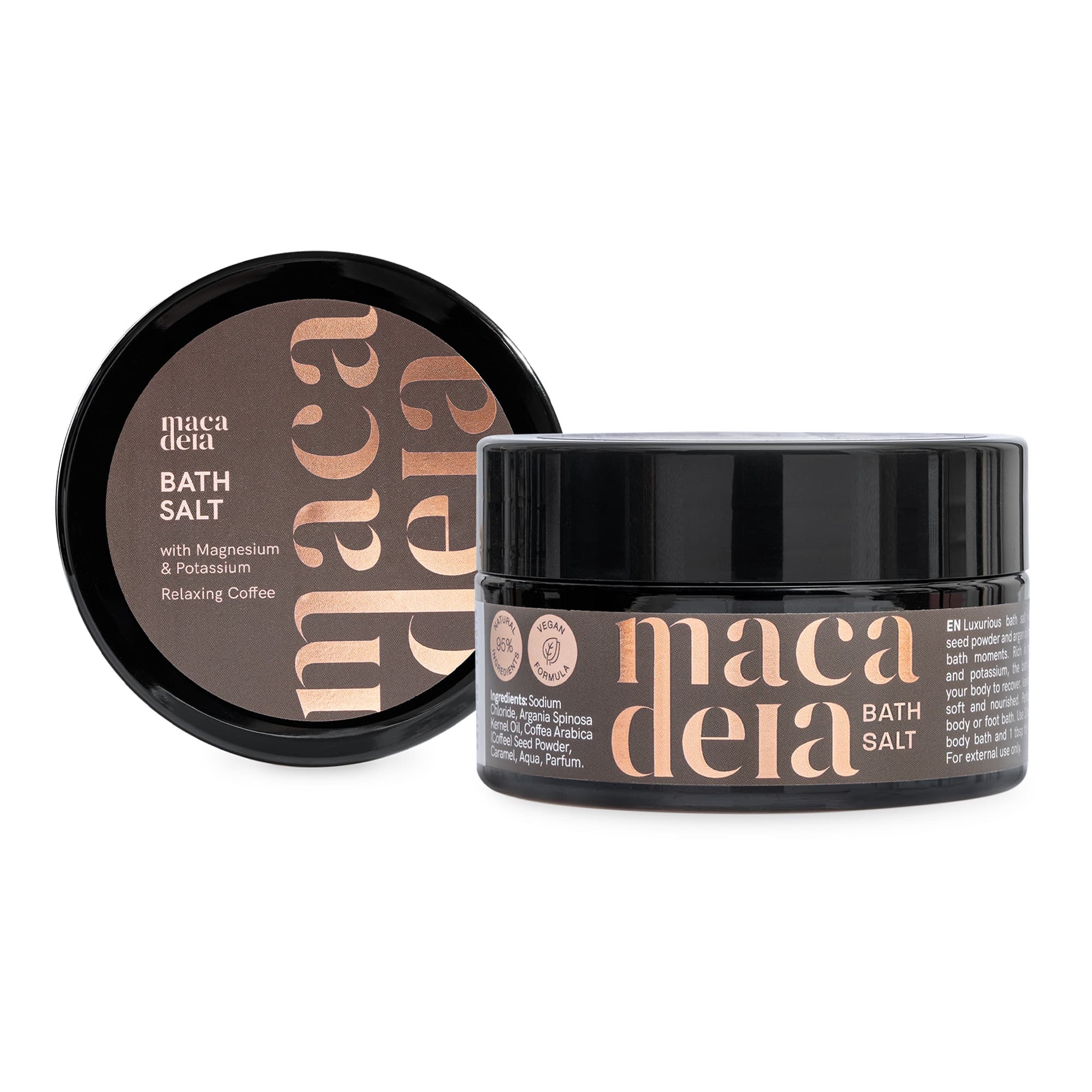 Relaxing Coffee Bath Salt with Magnesium vannisool 200g