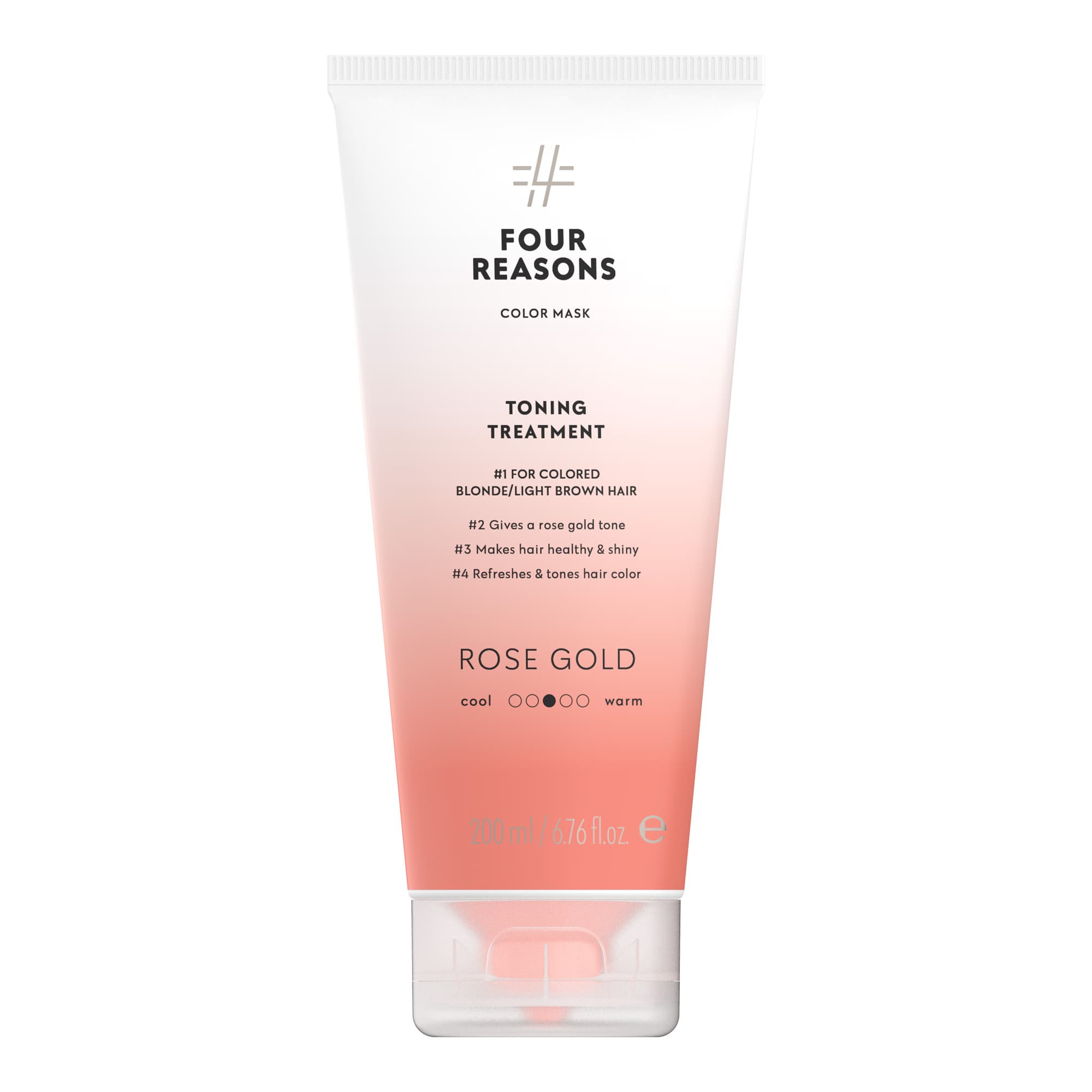 Hooldav ja tooniv juuksemask värvitud juustele Rose Gold 200ml