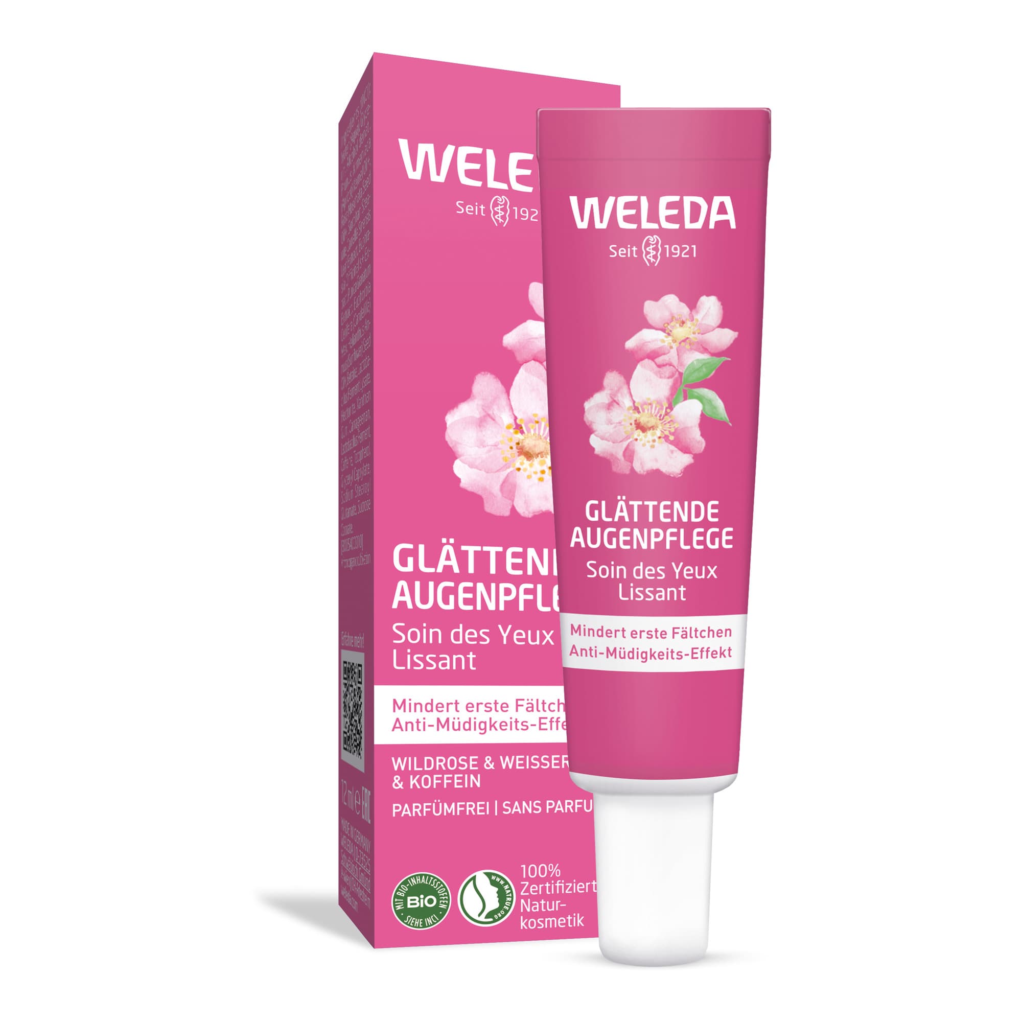 Roosi ja valge teega silendav silmaümbruskreem 12ml