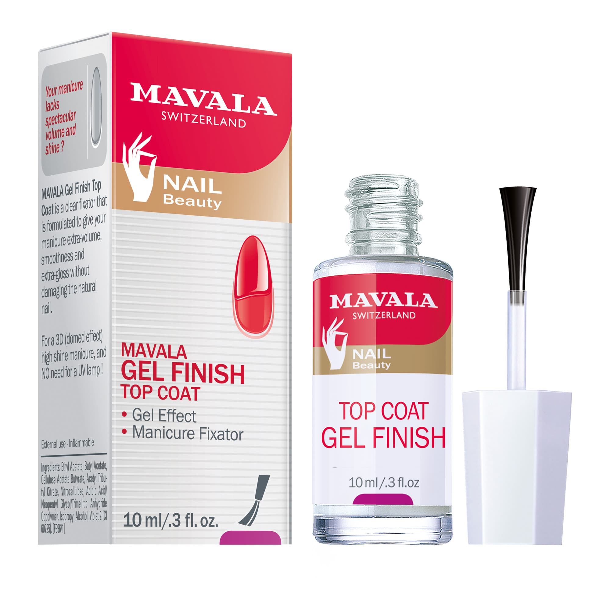Gel Finish Top Coat geel pealislakk 10ml