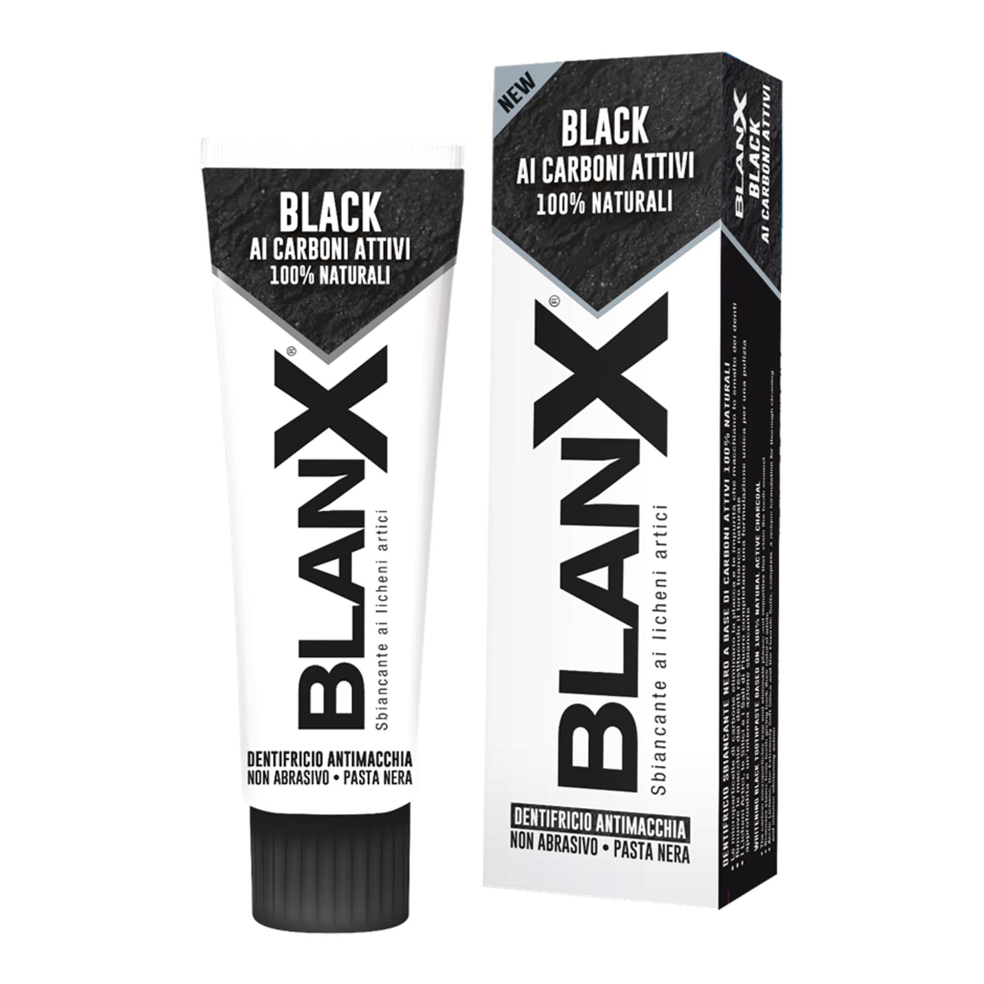 Black valgendav aktiivsöega hambapasta 75ml