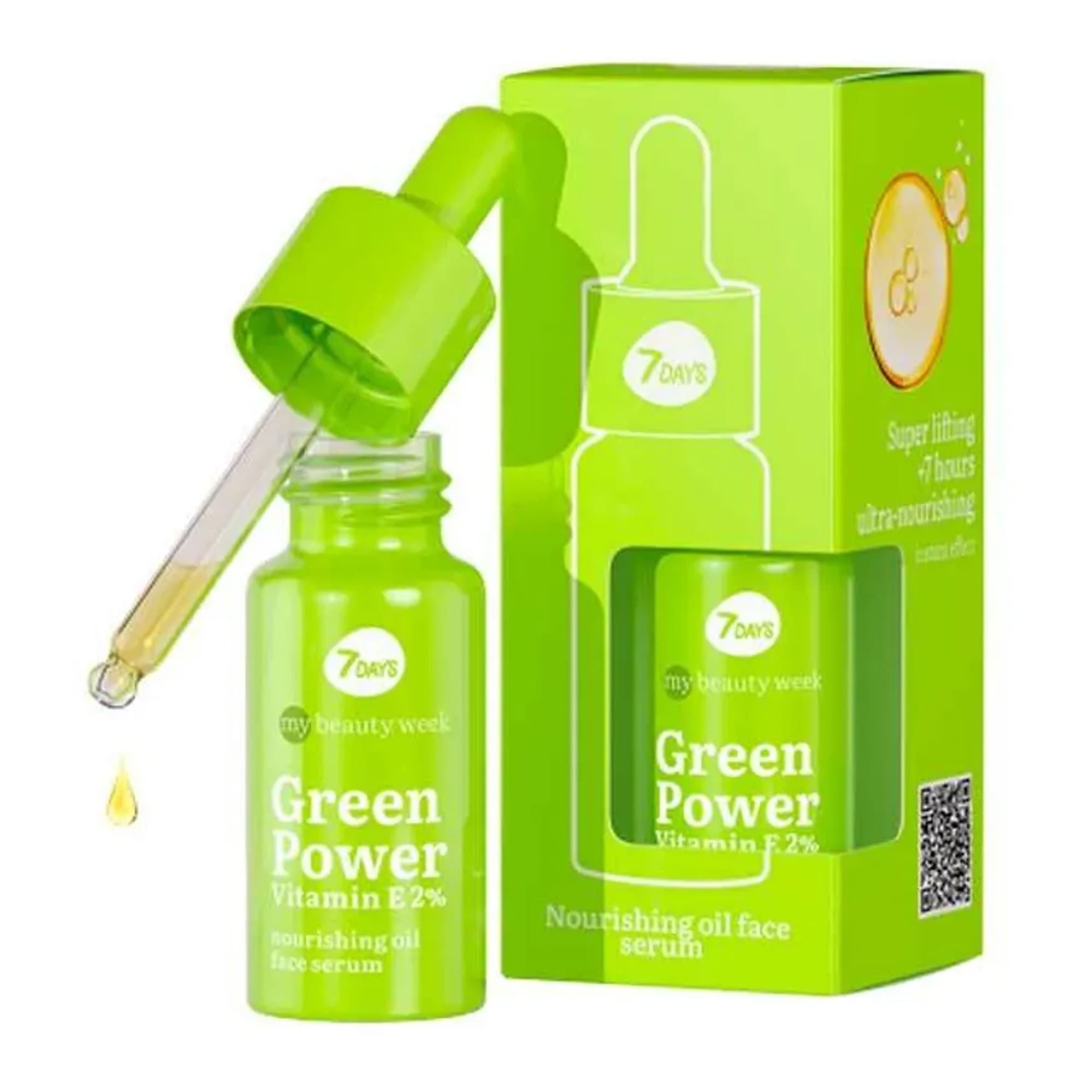 Green Power Vitamin E 2% toitev õline näoseerum 20ml