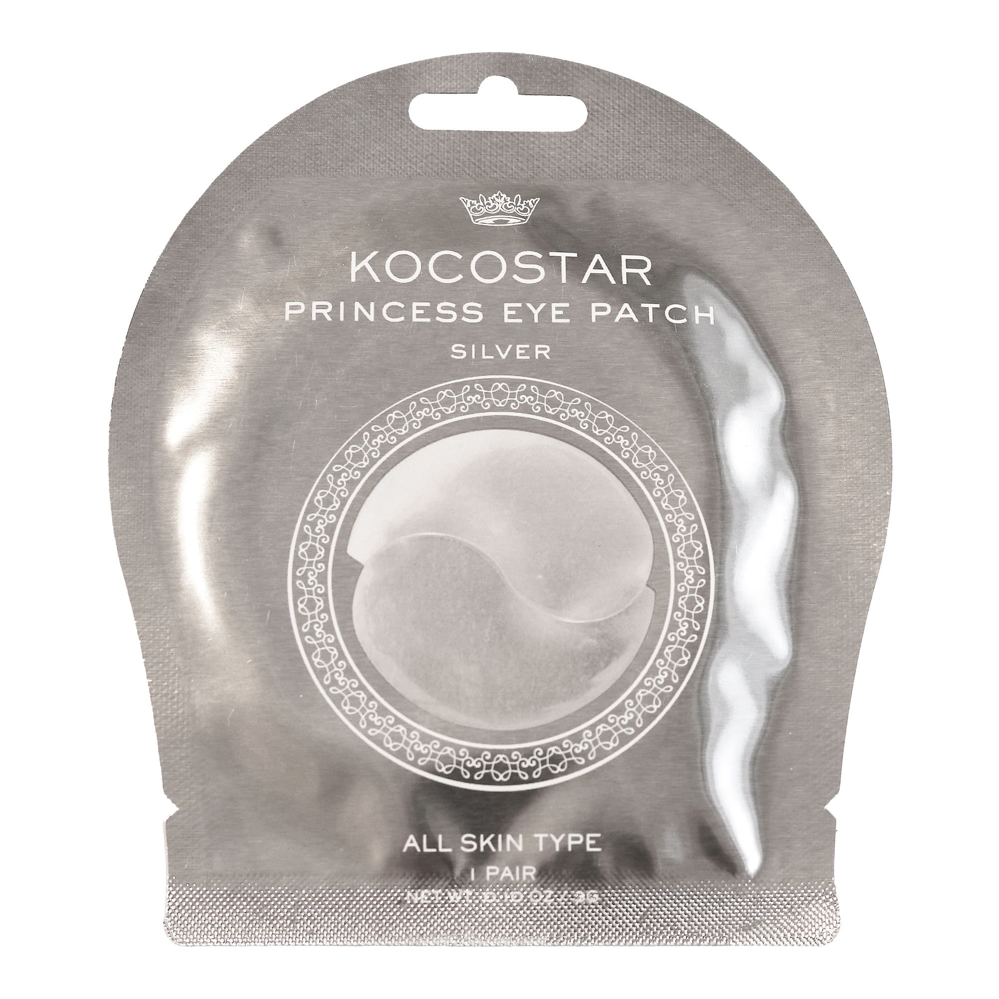 Princess Eye Patch Silver hüdrogeel-silmapadjad 1 paar