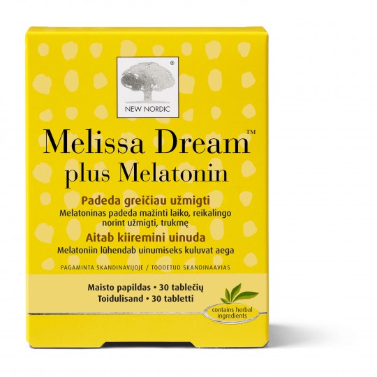 Melissa Dream toidulisand melatoniiniga 30tk