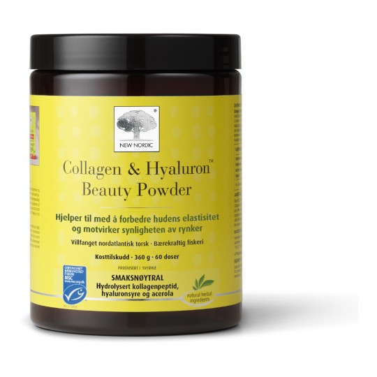 Skin Care Collagen & Hyaluron Beauty Powder kollageeni ja hüaluroonipulber C-vitamiiniga 360gr.